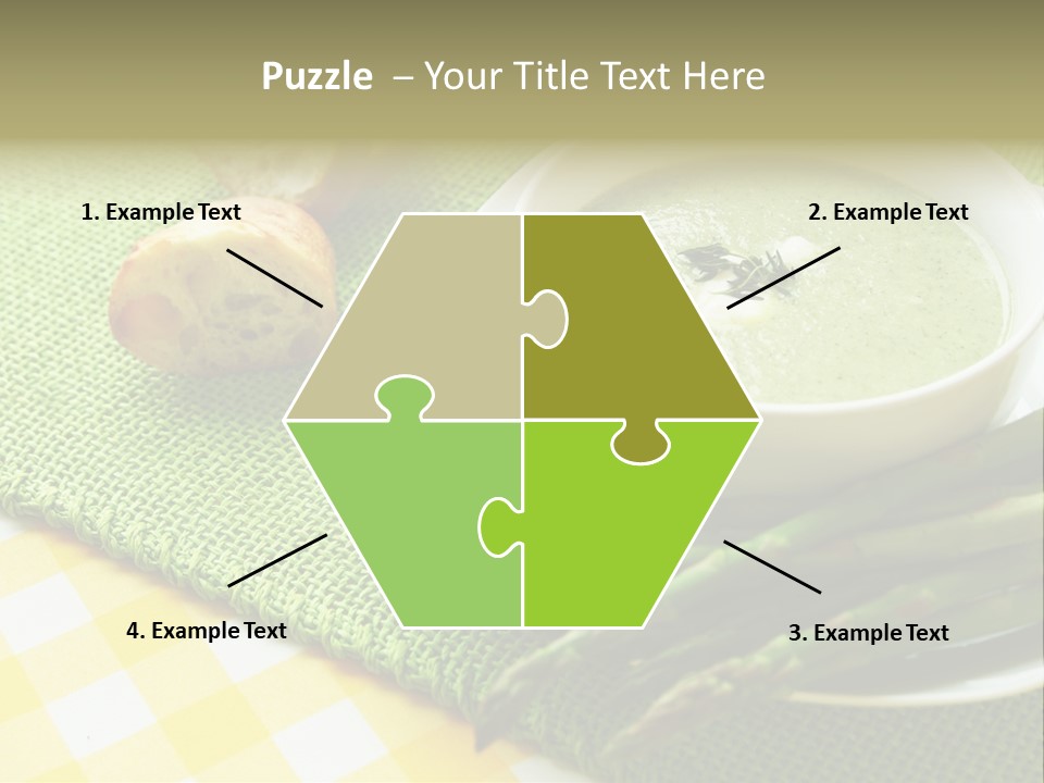 Bowl Of Asparagus Soup PowerPoint Template