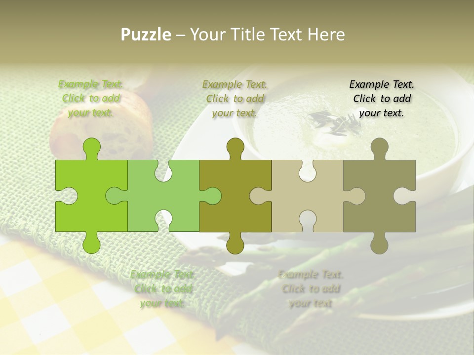 Bowl Of Asparagus Soup PowerPoint Template