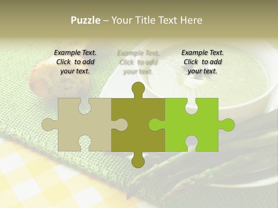 Bowl Of Asparagus Soup PowerPoint Template