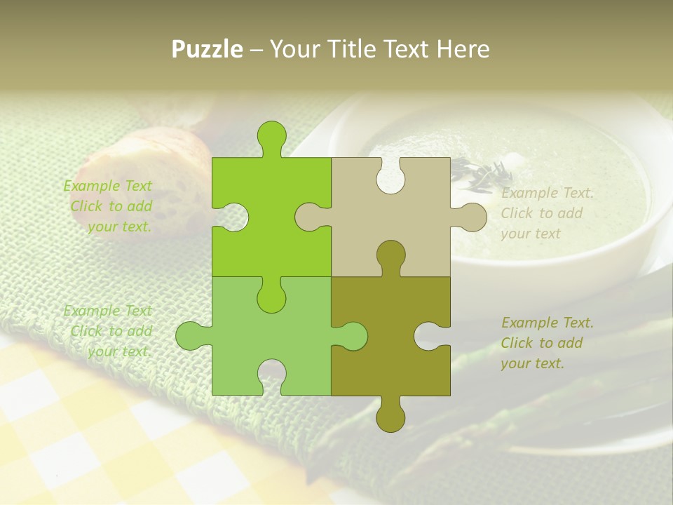 Bowl Of Asparagus Soup PowerPoint Template