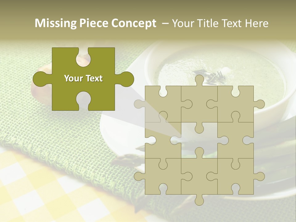 Bowl Of Asparagus Soup PowerPoint Template