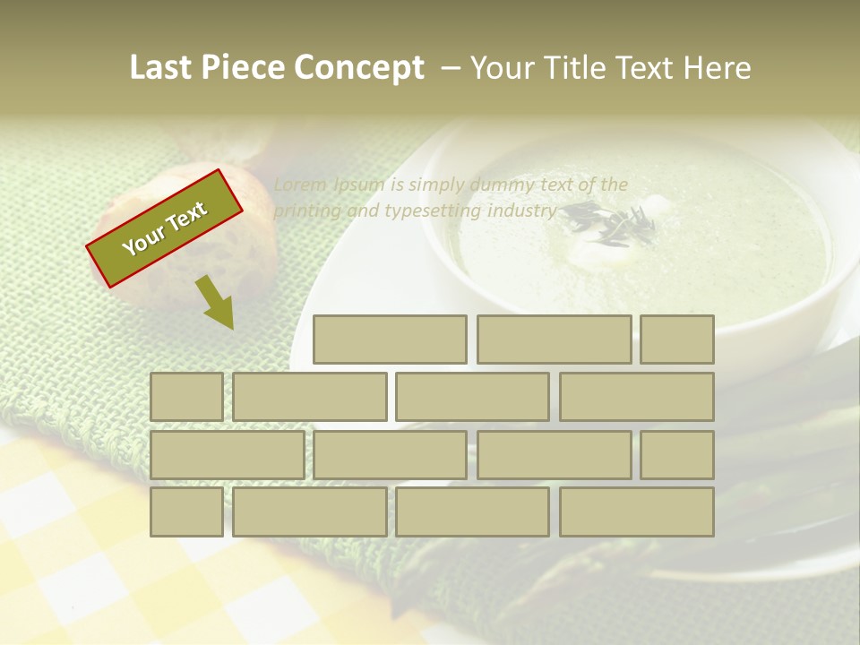 Bowl Of Asparagus Soup PowerPoint Template