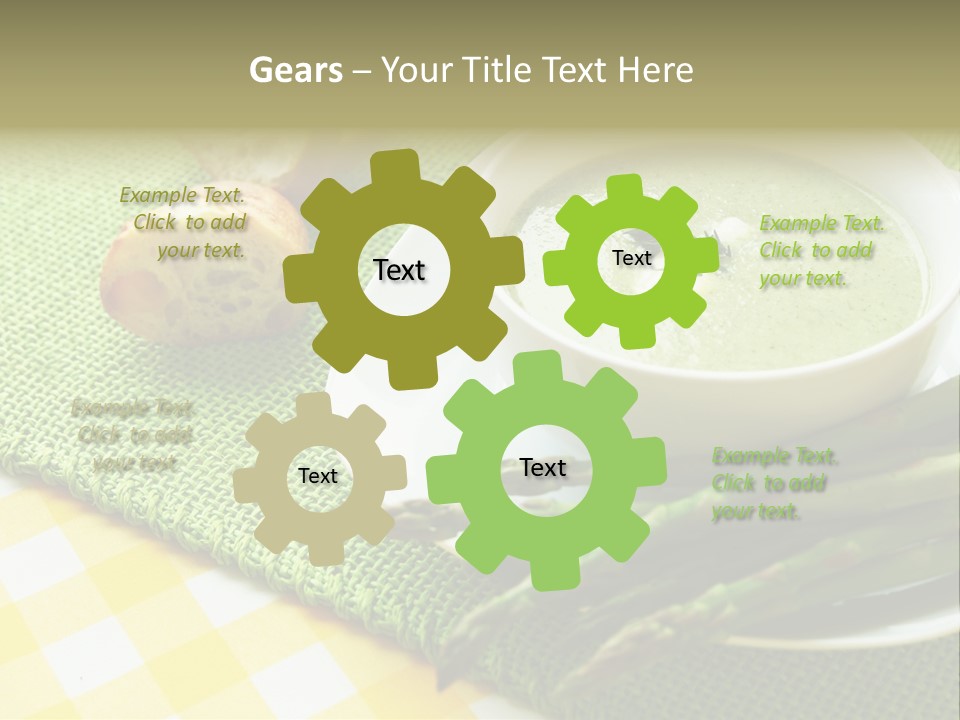 Bowl Of Asparagus Soup PowerPoint Template