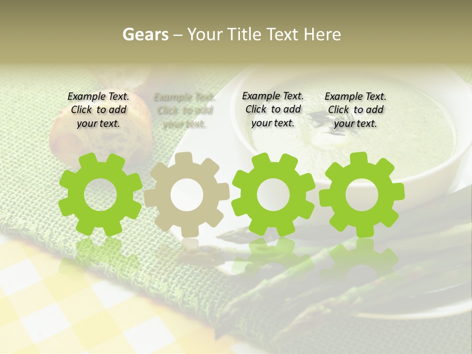 Bowl Of Asparagus Soup PowerPoint Template