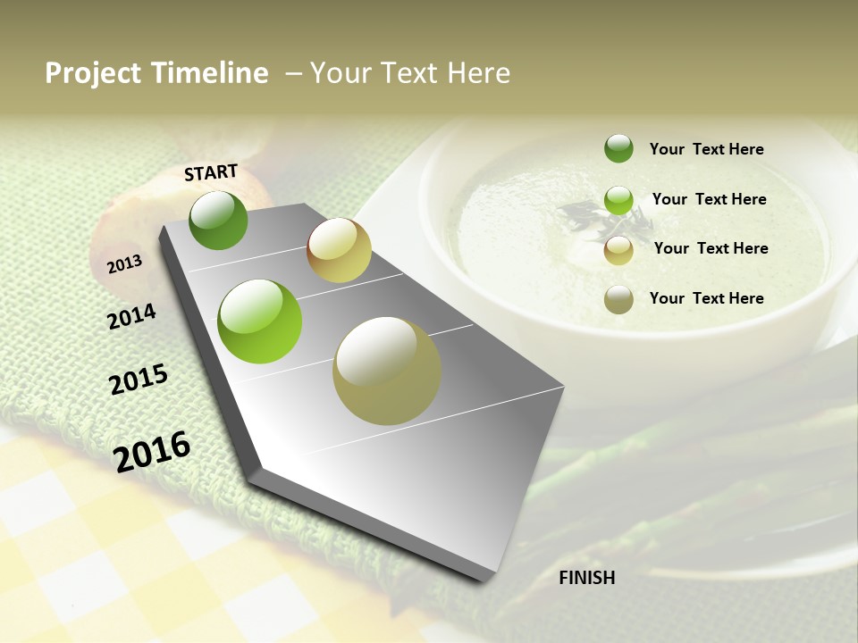Bowl Of Asparagus Soup PowerPoint Template