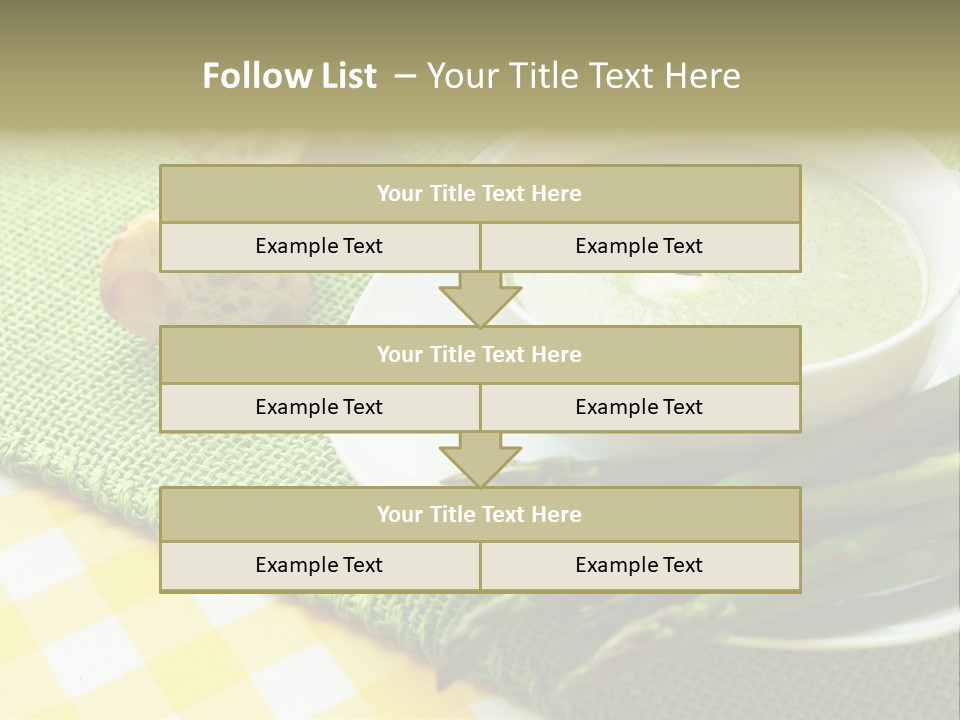 Bowl Of Asparagus Soup PowerPoint Template