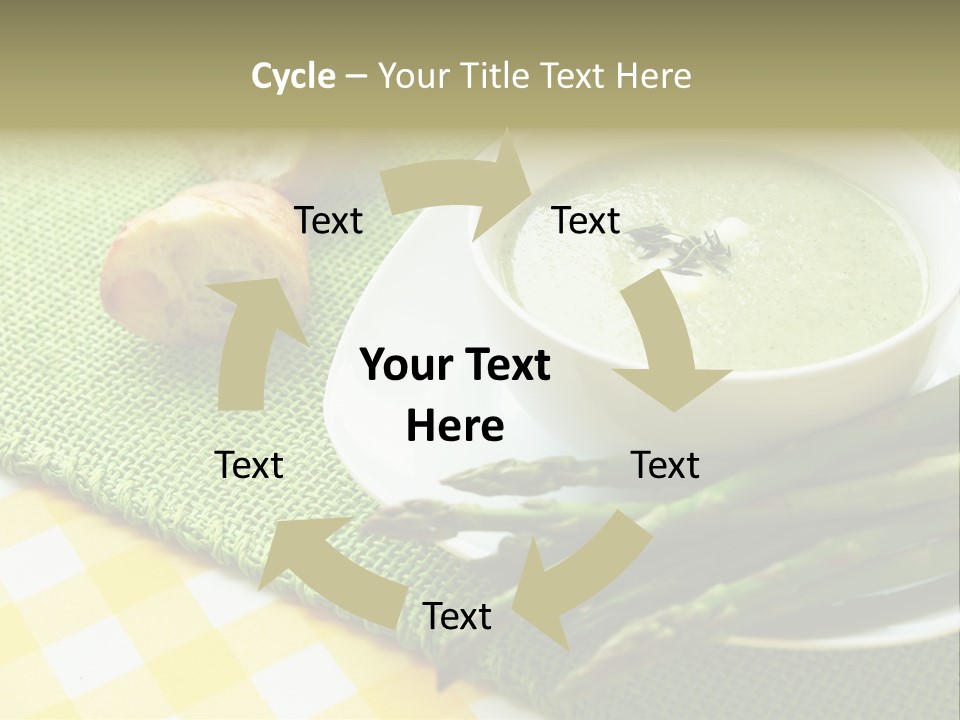 Bowl Of Asparagus Soup PowerPoint Template