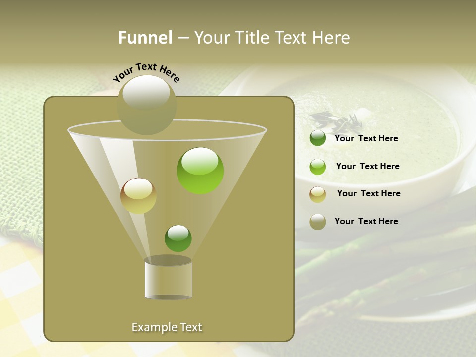 Bowl Of Asparagus Soup PowerPoint Template