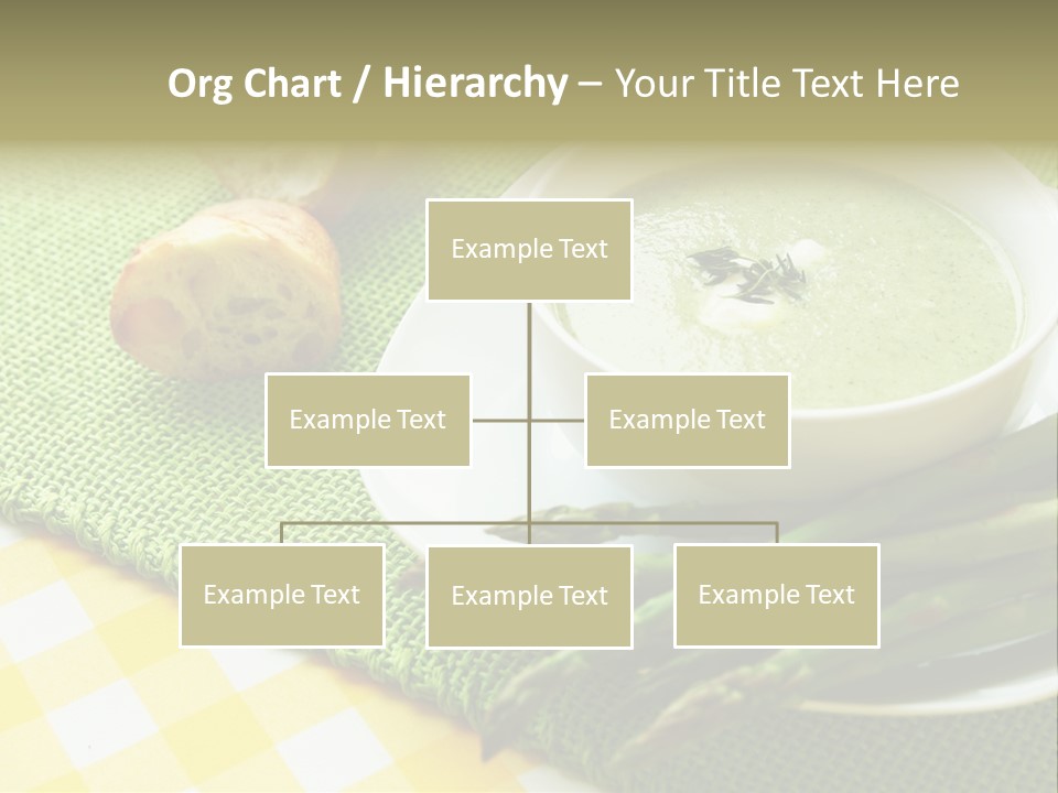 Bowl Of Asparagus Soup PowerPoint Template