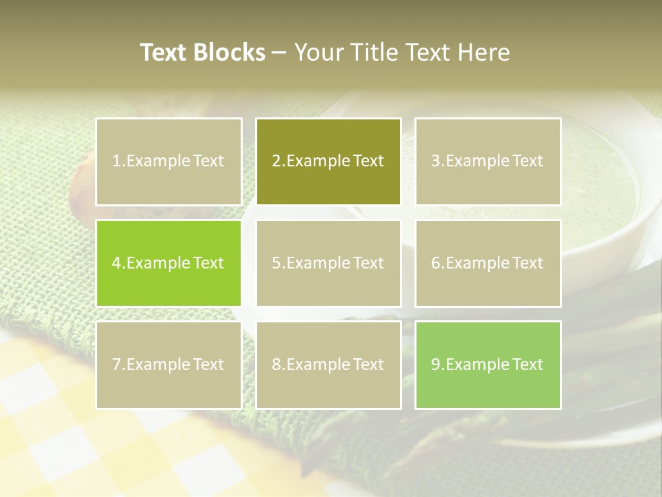 Bowl Of Asparagus Soup PowerPoint Template