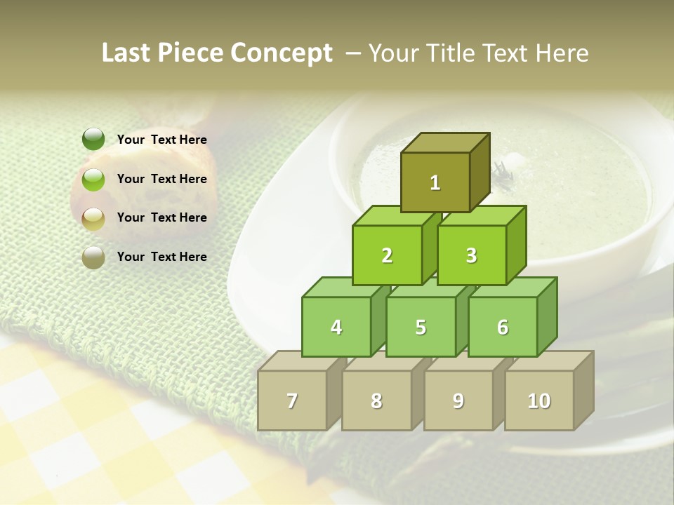 Bowl Of Asparagus Soup PowerPoint Template