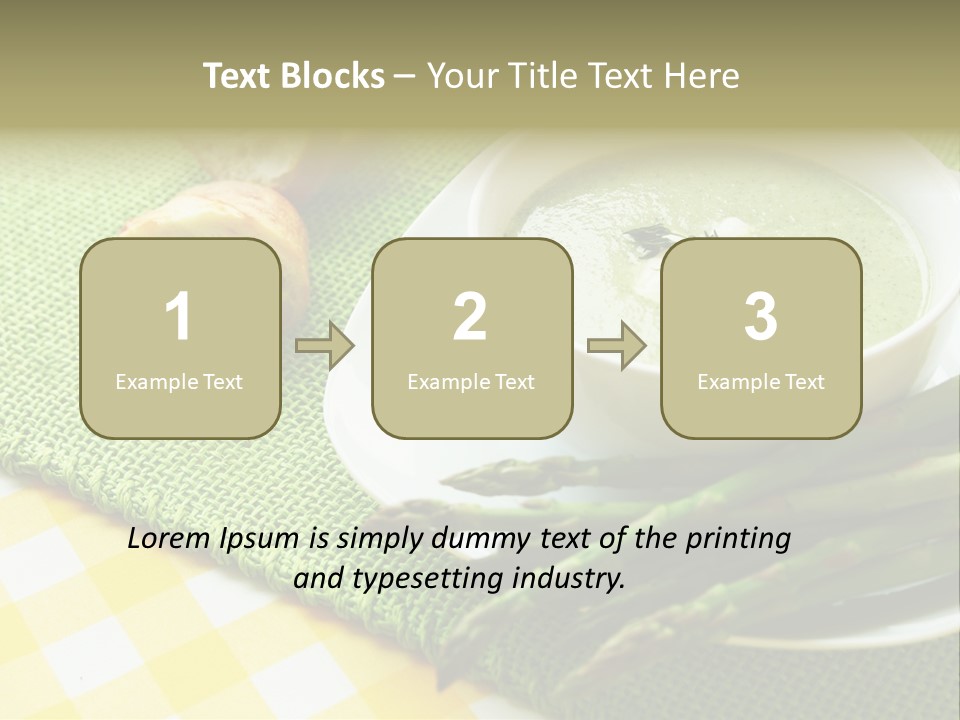 Bowl Of Asparagus Soup PowerPoint Template