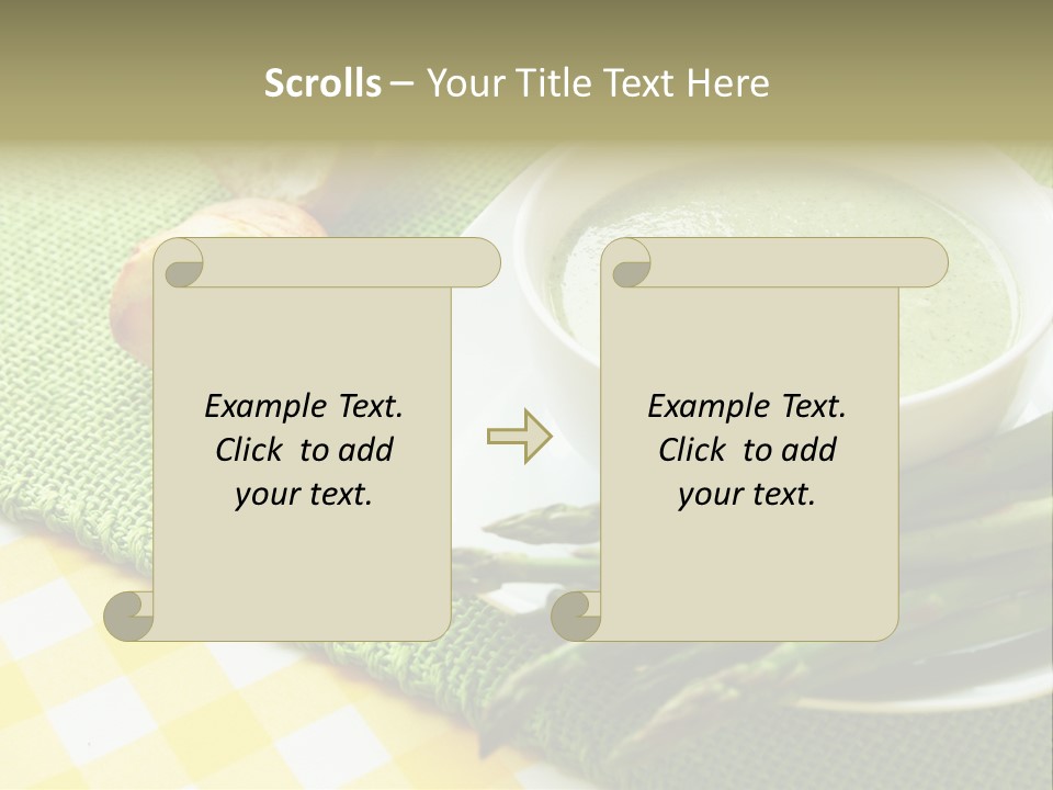 Bowl Of Asparagus Soup PowerPoint Template