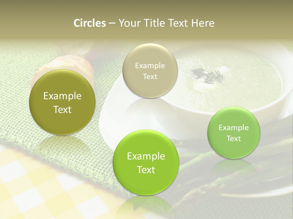 Bowl Of Asparagus Soup PowerPoint Template