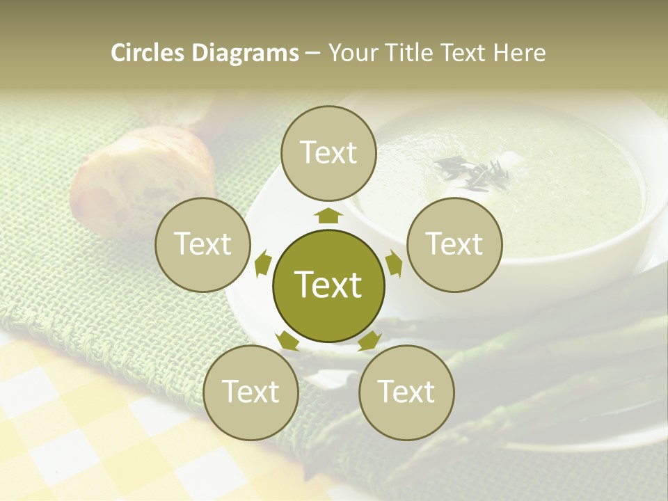 Bowl Of Asparagus Soup PowerPoint Template