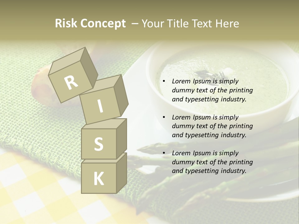 Bowl Of Asparagus Soup PowerPoint Template