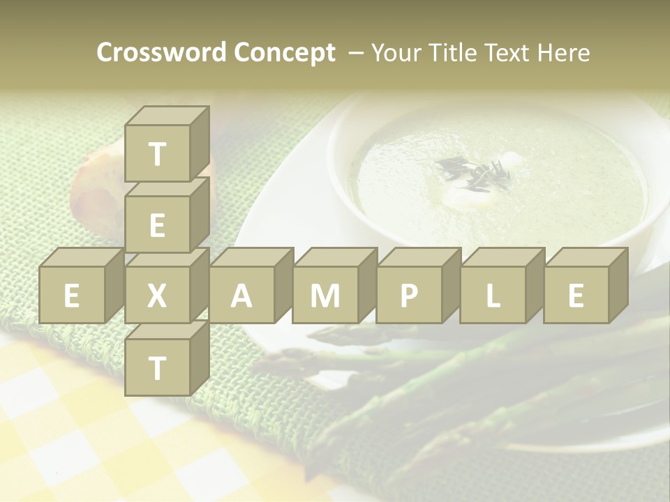 Bowl Of Asparagus Soup PowerPoint Template