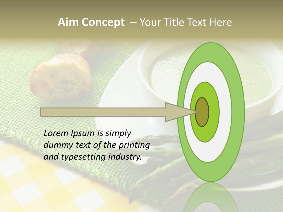Bowl Of Asparagus Soup PowerPoint Template