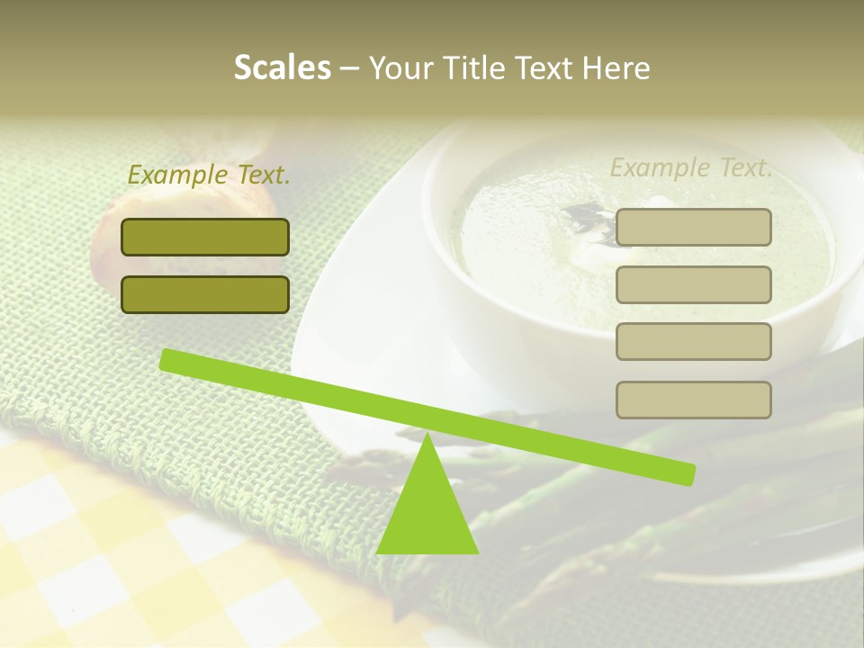 Bowl Of Asparagus Soup PowerPoint Template