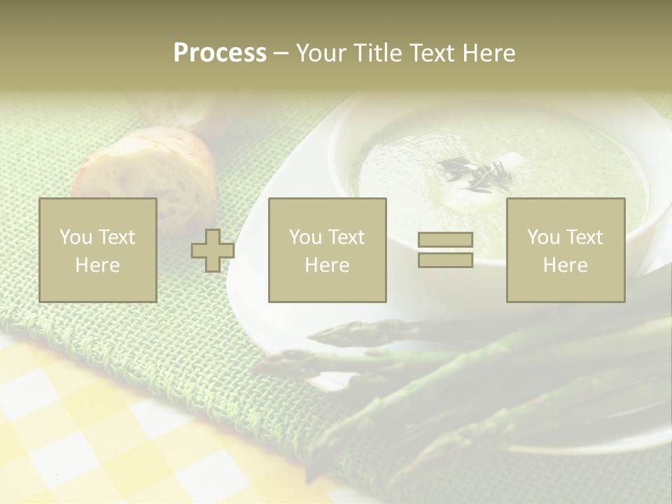 Bowl Of Asparagus Soup PowerPoint Template