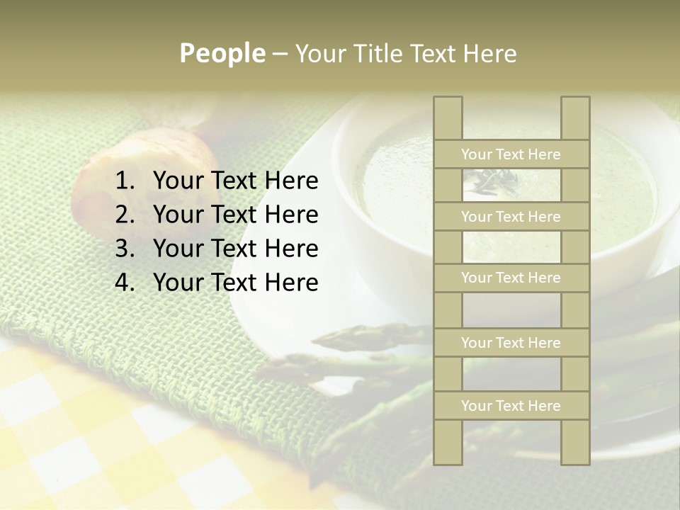 Bowl Of Asparagus Soup PowerPoint Template