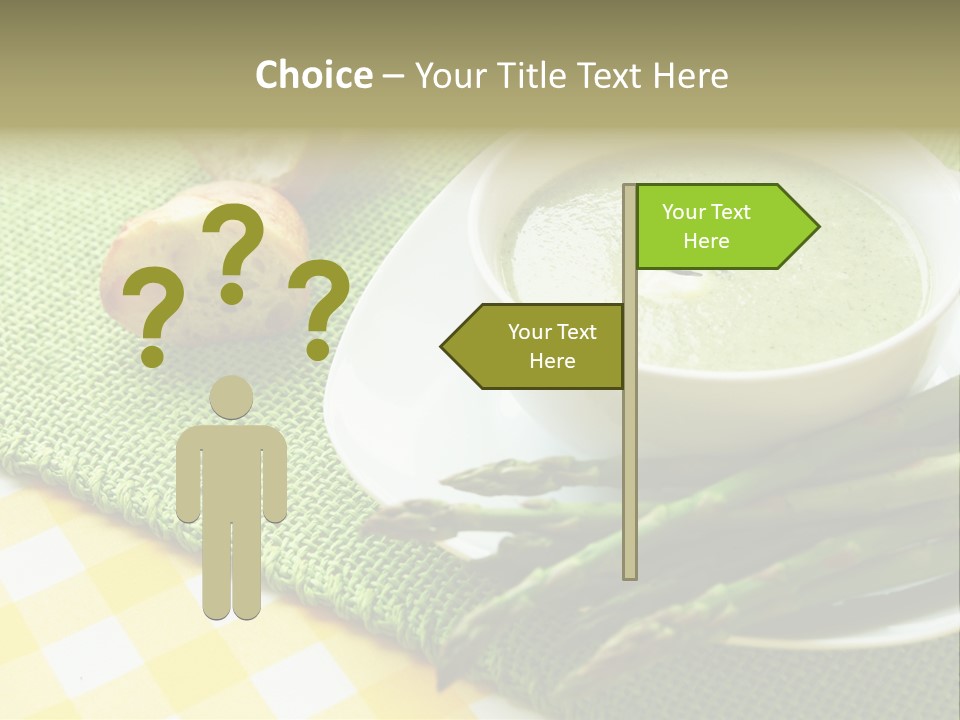 Bowl Of Asparagus Soup PowerPoint Template