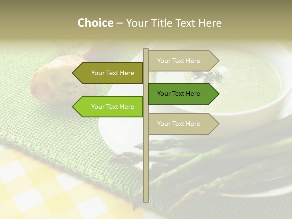 Bowl Of Asparagus Soup PowerPoint Template