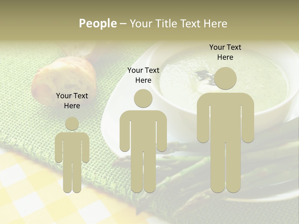 Bowl Of Asparagus Soup PowerPoint Template
