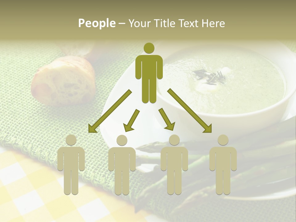 Bowl Of Asparagus Soup PowerPoint Template