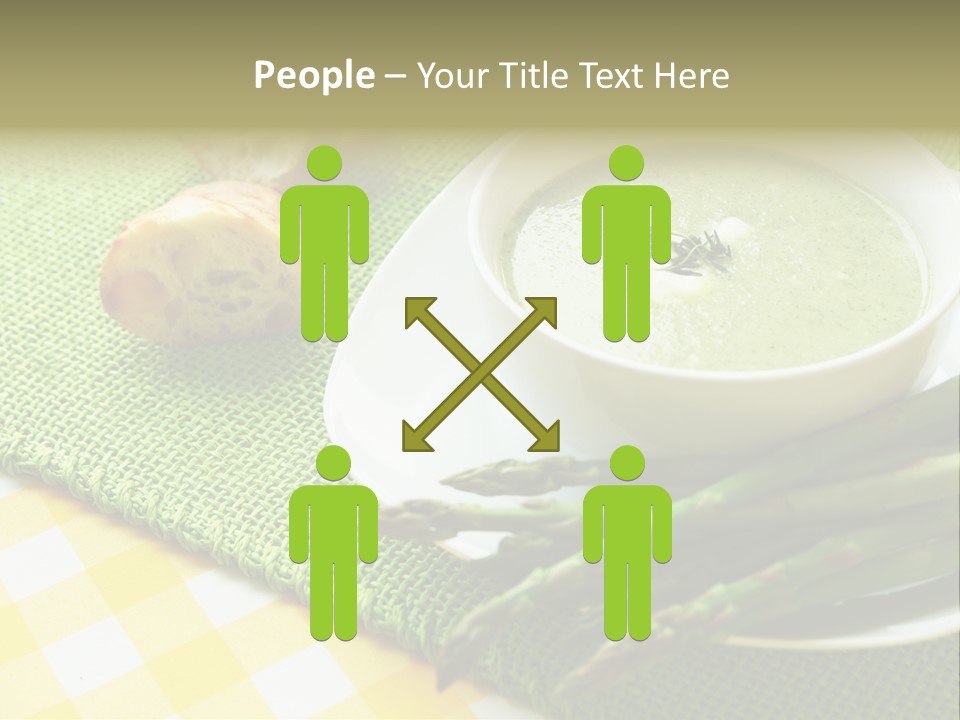 Bowl Of Asparagus Soup PowerPoint Template