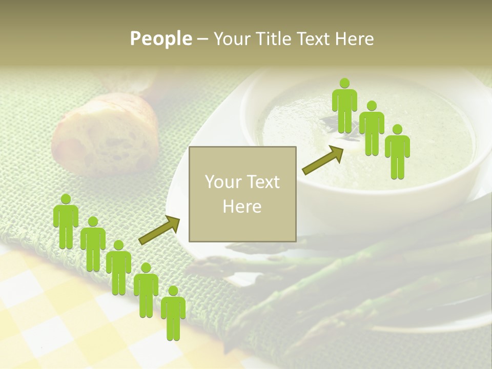 Bowl Of Asparagus Soup PowerPoint Template