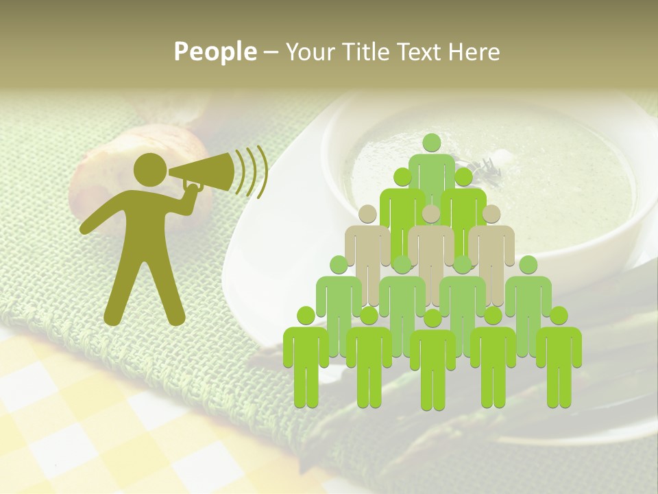 Bowl Of Asparagus Soup PowerPoint Template