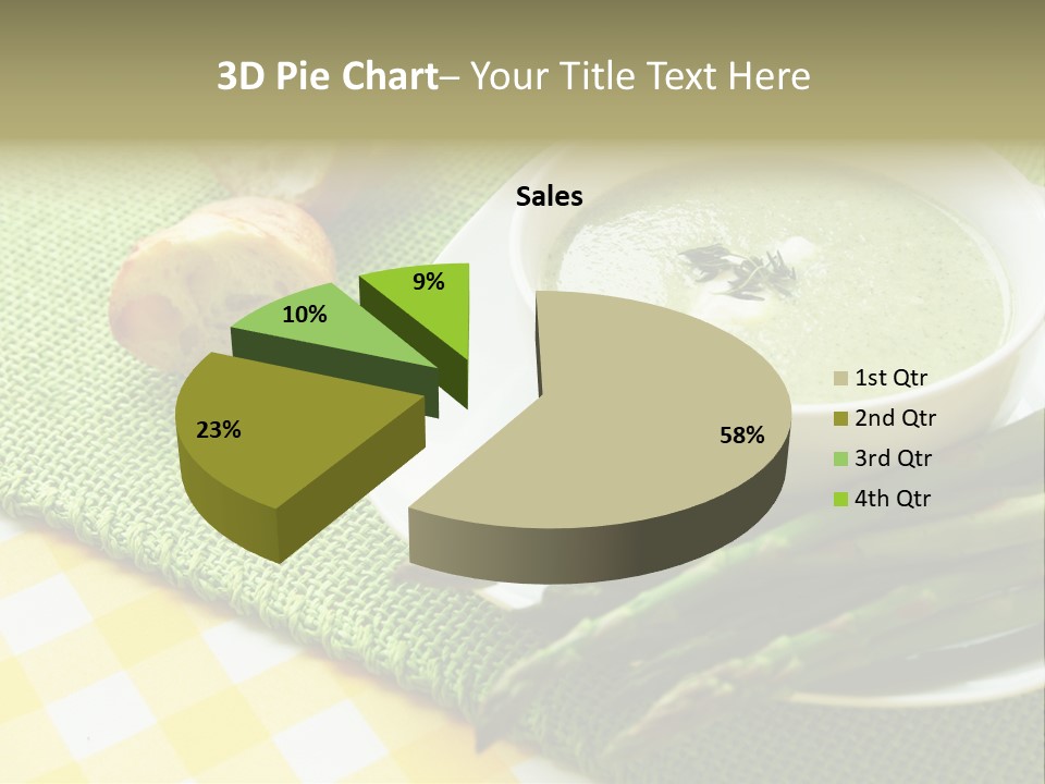 Bowl Of Asparagus Soup PowerPoint Template