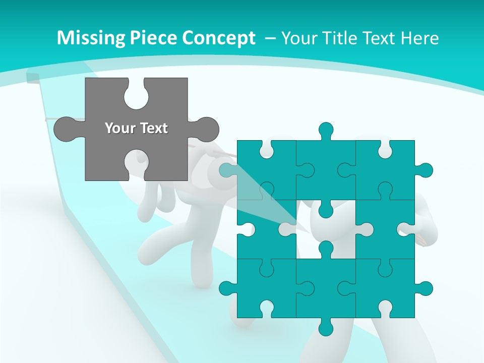 A Team Works Together To Pull Up A Growth Arrow PowerPoint Template