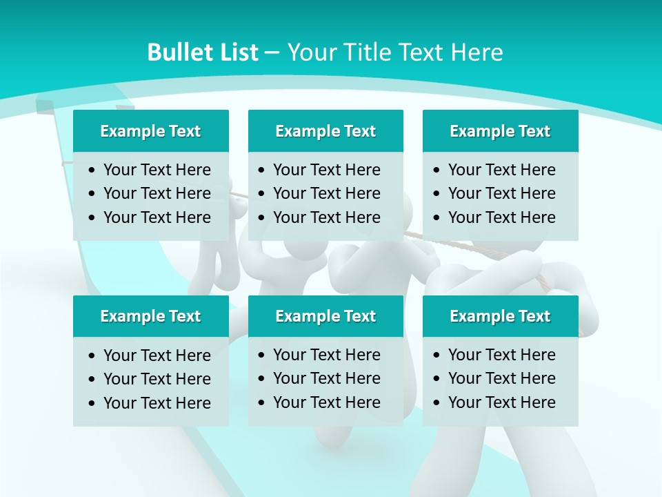 A Team Works Together To Pull Up A Growth Arrow PowerPoint Template