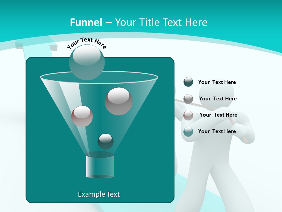 A Team Works Together To Pull Up A Growth Arrow PowerPoint Template