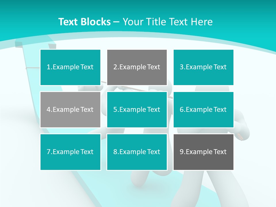 A Team Works Together To Pull Up A Growth Arrow PowerPoint Template