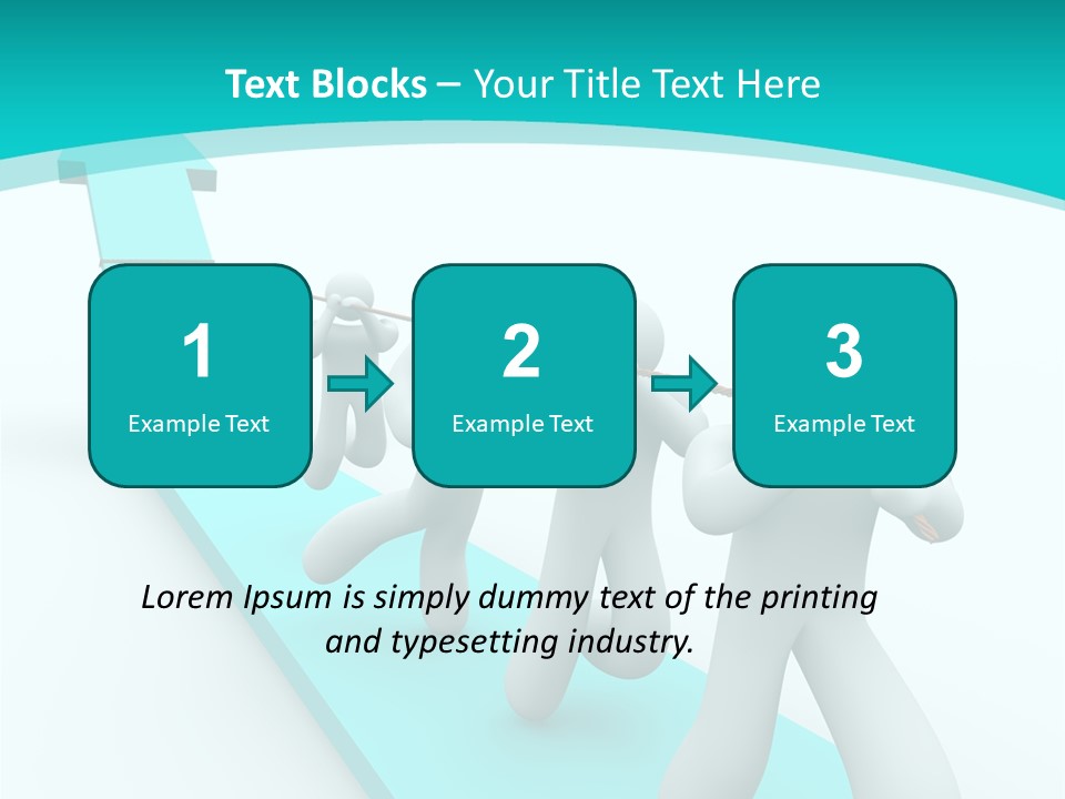 A Team Works Together To Pull Up A Growth Arrow PowerPoint Template