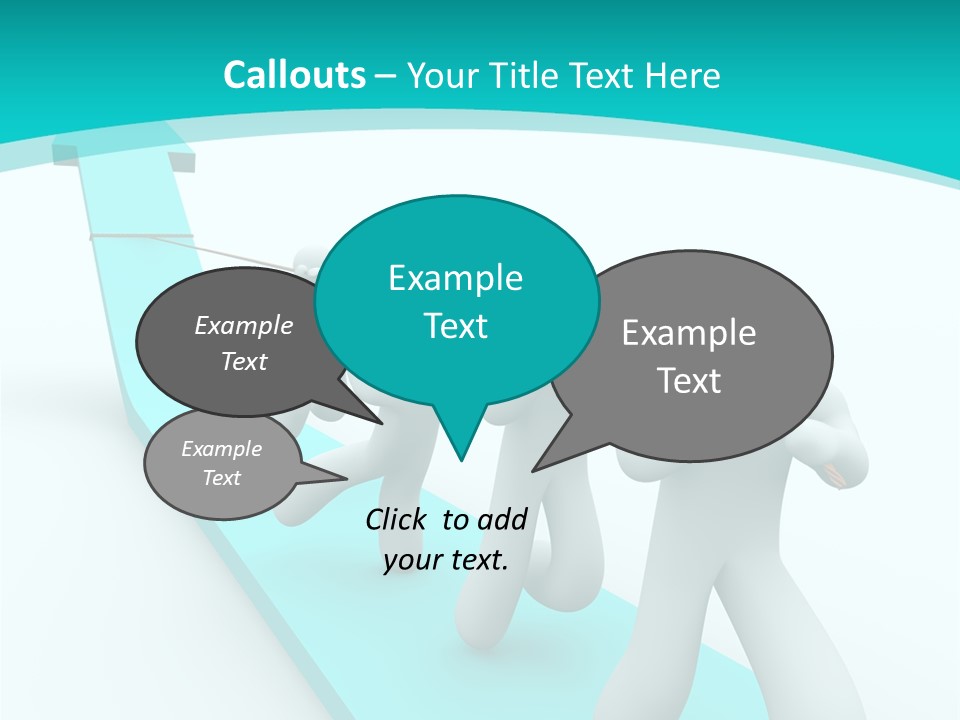 A Team Works Together To Pull Up A Growth Arrow PowerPoint Template