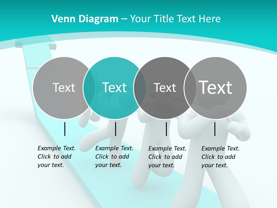 A Team Works Together To Pull Up A Growth Arrow PowerPoint Template