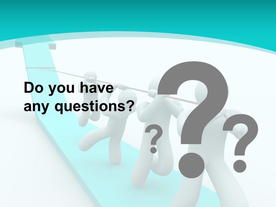 A Team Works Together To Pull Up A Growth Arrow PowerPoint Template