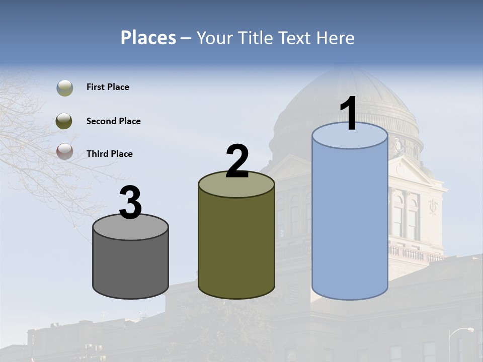 The Montana State Capitol Building In Downtown Helena PowerPoint Template