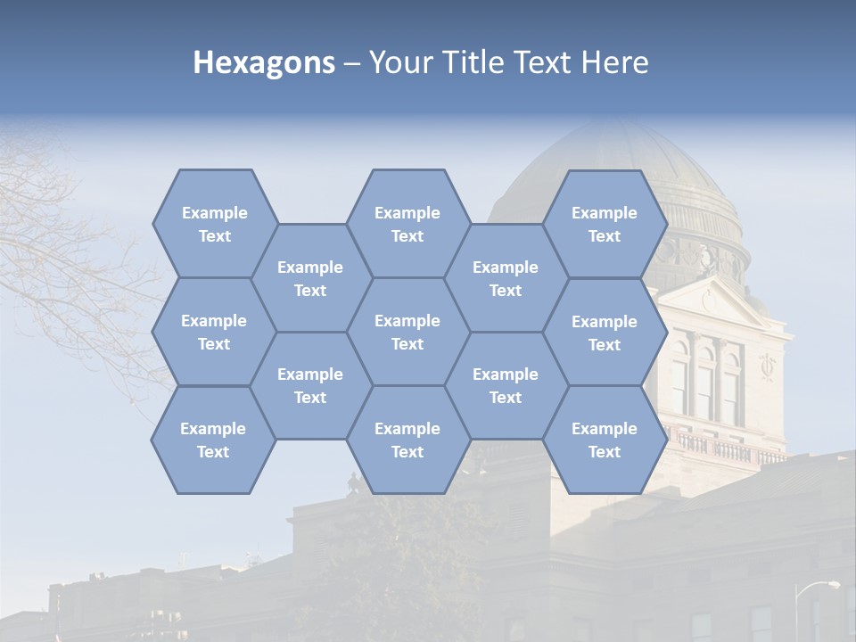 The Montana State Capitol Building In Downtown Helena PowerPoint Template