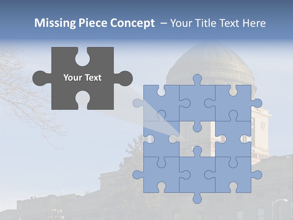 The Montana State Capitol Building In Downtown Helena PowerPoint Template