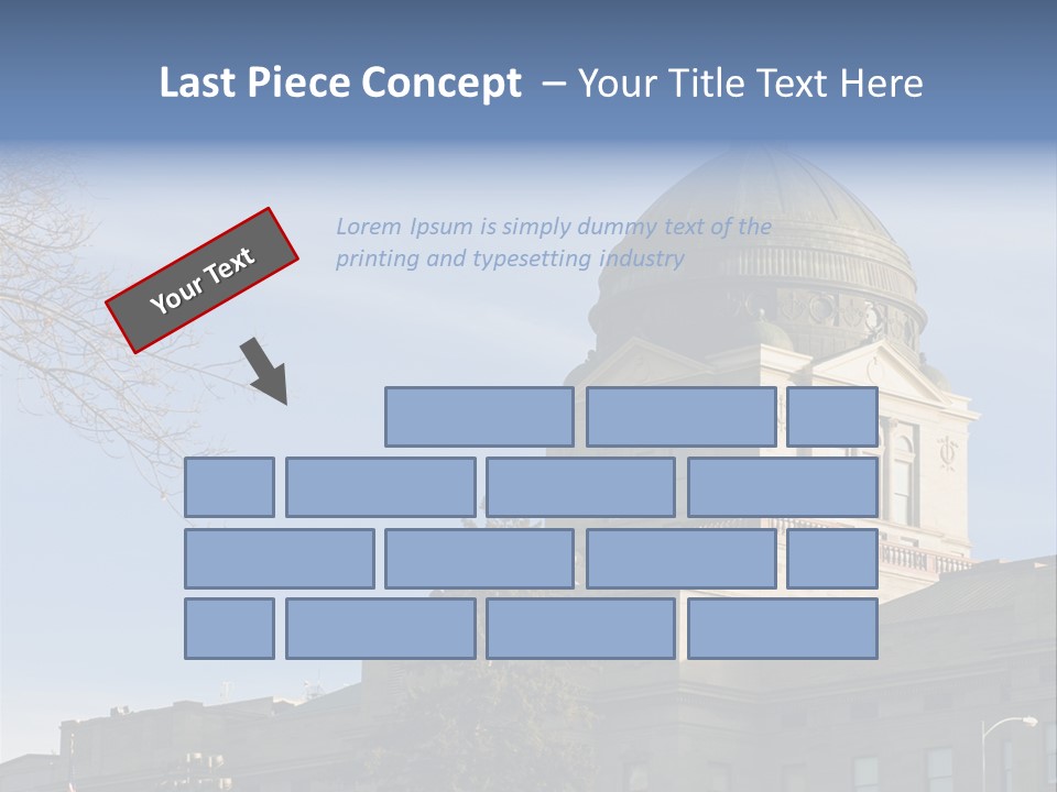 The Montana State Capitol Building In Downtown Helena PowerPoint Template