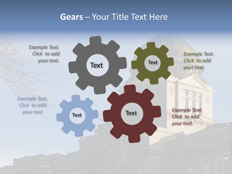 The Montana State Capitol Building In Downtown Helena PowerPoint Template