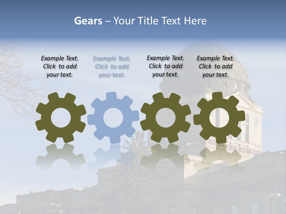 The Montana State Capitol Building In Downtown Helena PowerPoint Template