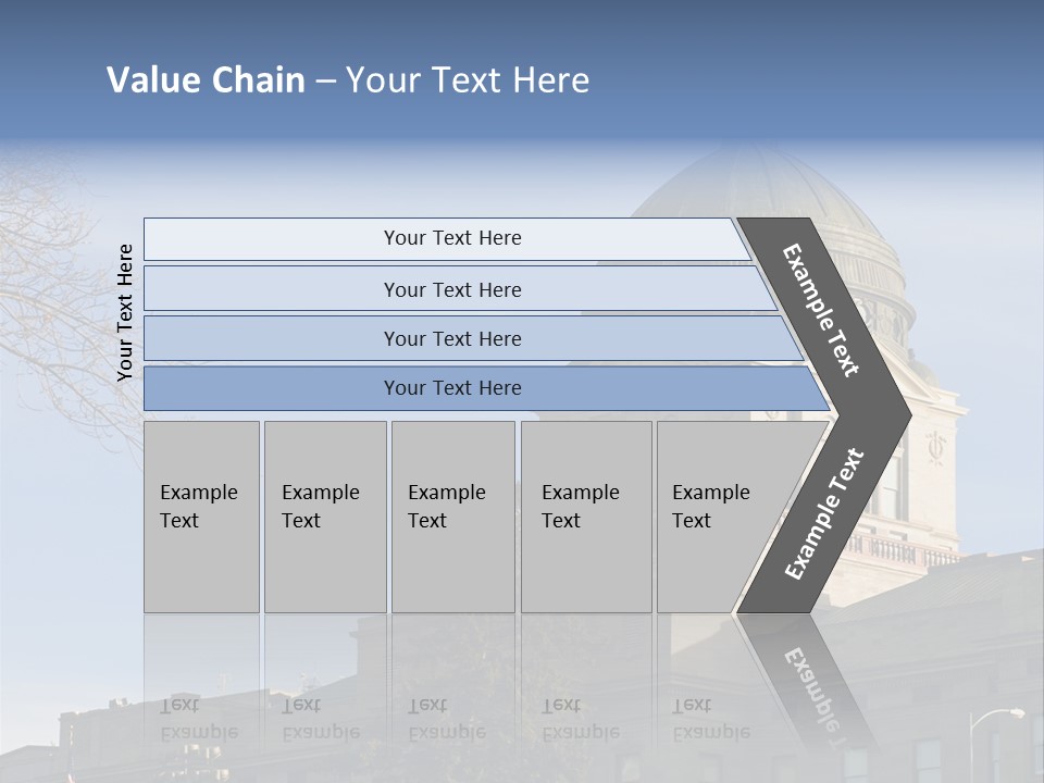 The Montana State Capitol Building In Downtown Helena PowerPoint Template