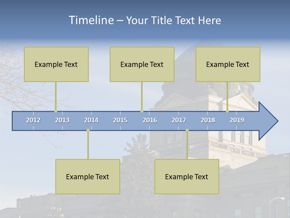The Montana State Capitol Building In Downtown Helena PowerPoint Template