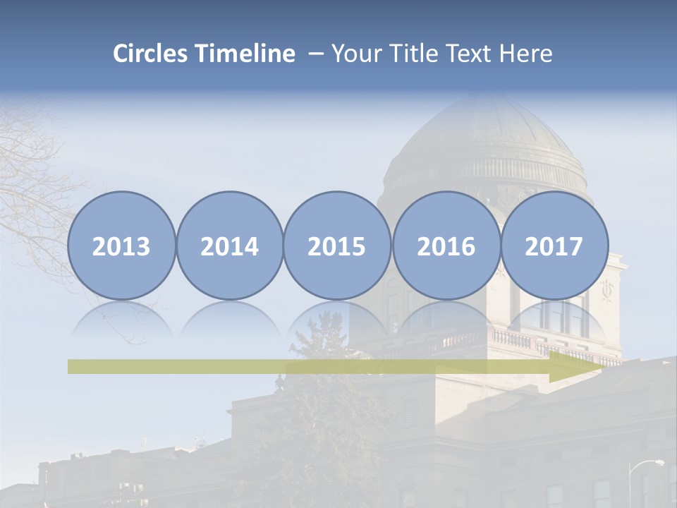 The Montana State Capitol Building In Downtown Helena PowerPoint Template